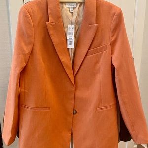 Topshop Orange Blazer Size 12 with tags